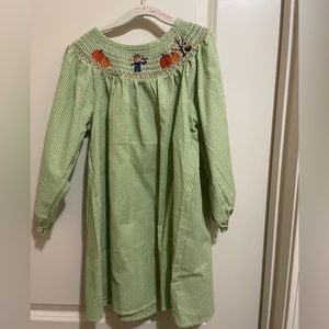 Size 5 dress with smocked Thanksgiving Bishop dress